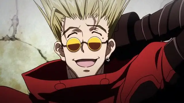 vash the stampede smiling