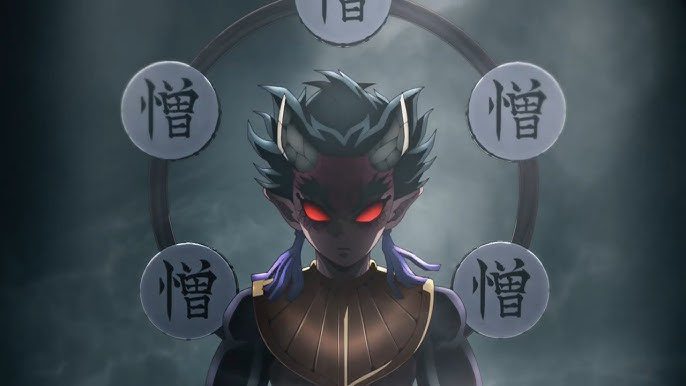 hantengu in its final form Zohakuten in demon slayer swordsmith village arc