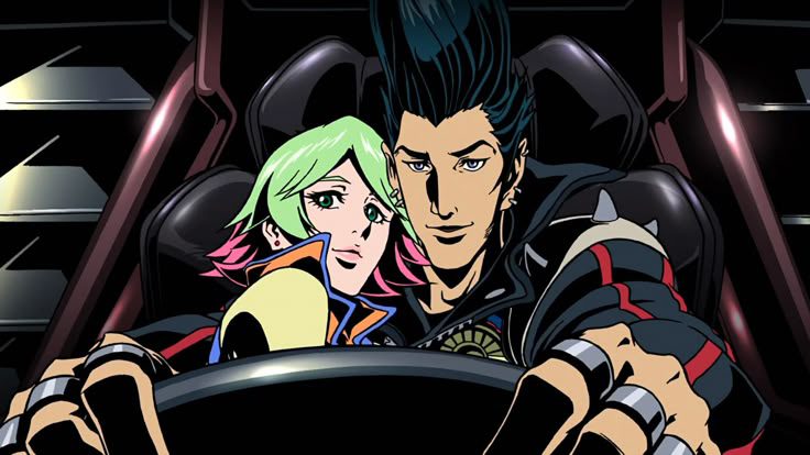 Redline anime JP and Sonoshee driving together