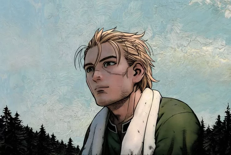 Thorfinn from vinland saga smiling
