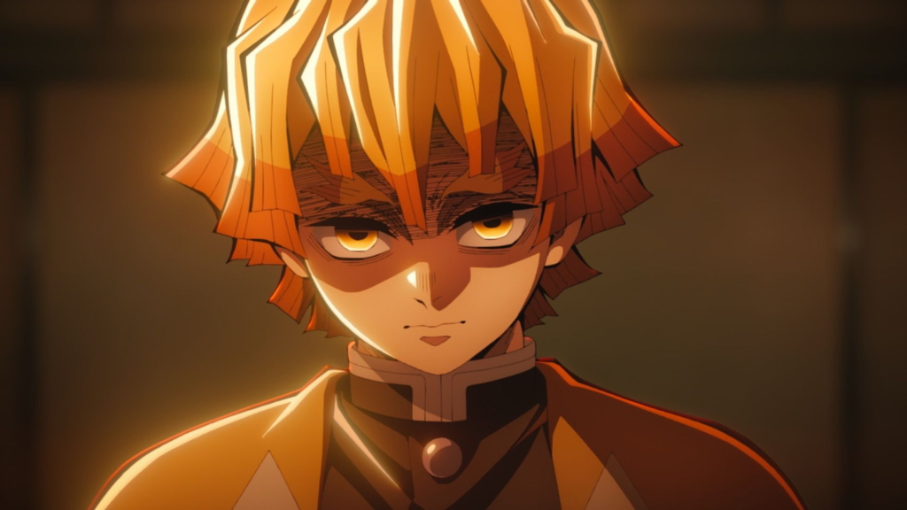 zenitsu in demon slayer infinit castle movie