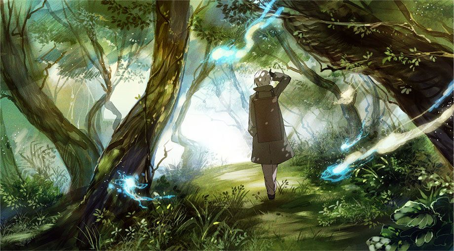 Ginko in Mushishi anime