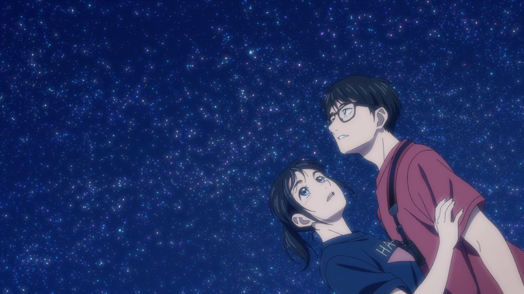 insomanics after school characters gazaing the sky