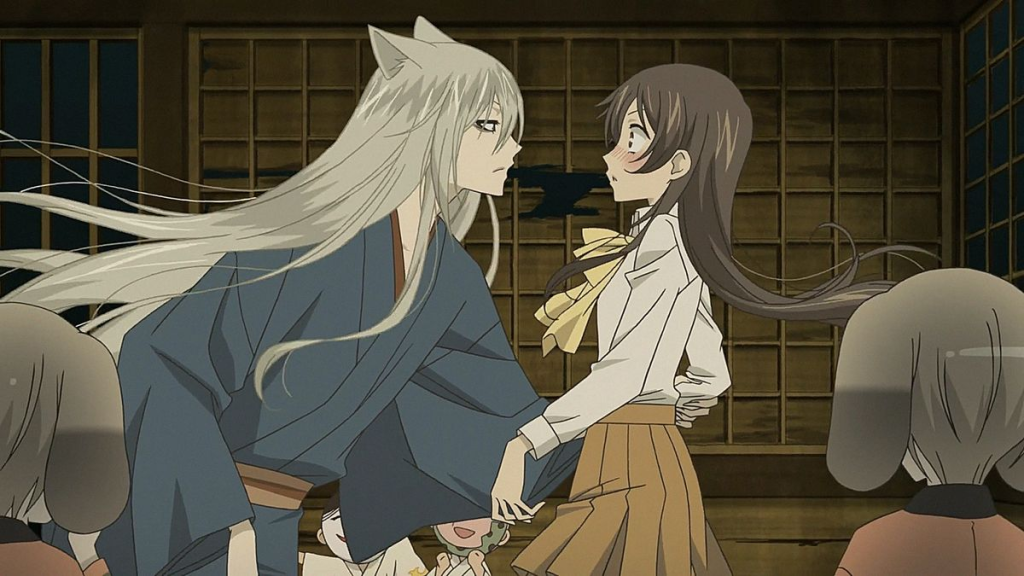 kurama and Nanami in Kamisama kiss anime