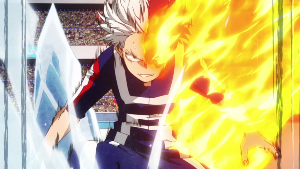 shoot todoroki half cold half hot quirk