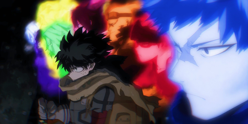 deku using one for all in my hero academia