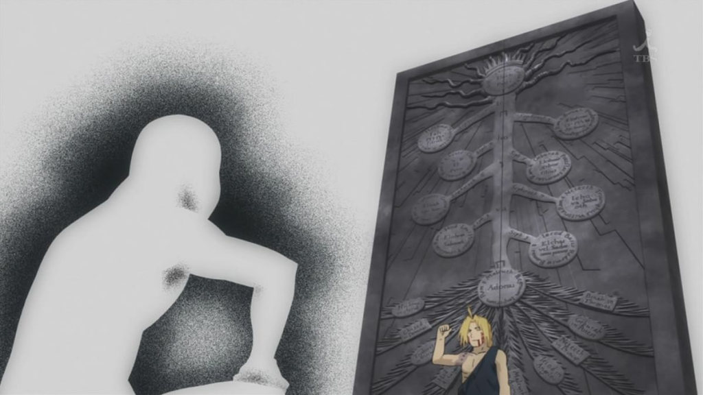 fullmetal alchemist the truth and edward standing together