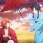 kenshin and kaoru in rurouni kenshin