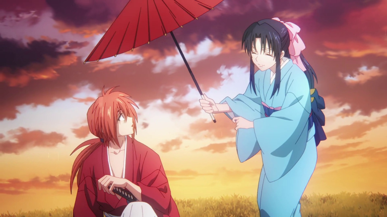 kenshin and kaoru in rurouni kenshin
