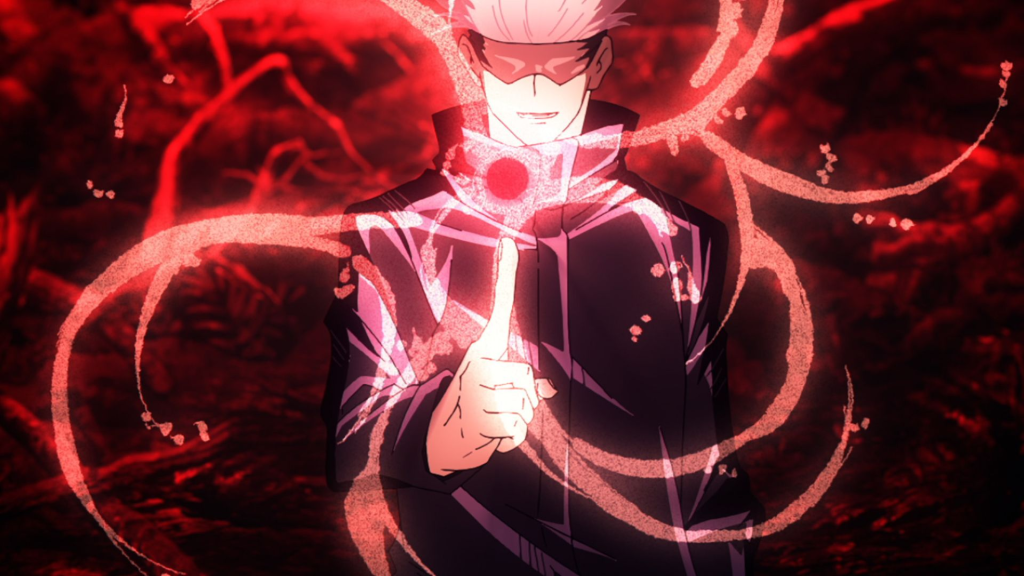 gojo reverse curse technique red