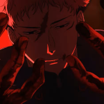 yuju itadori looking at his bloody hands in jujutsu kaisen season 3 culling game part 1 opening theme