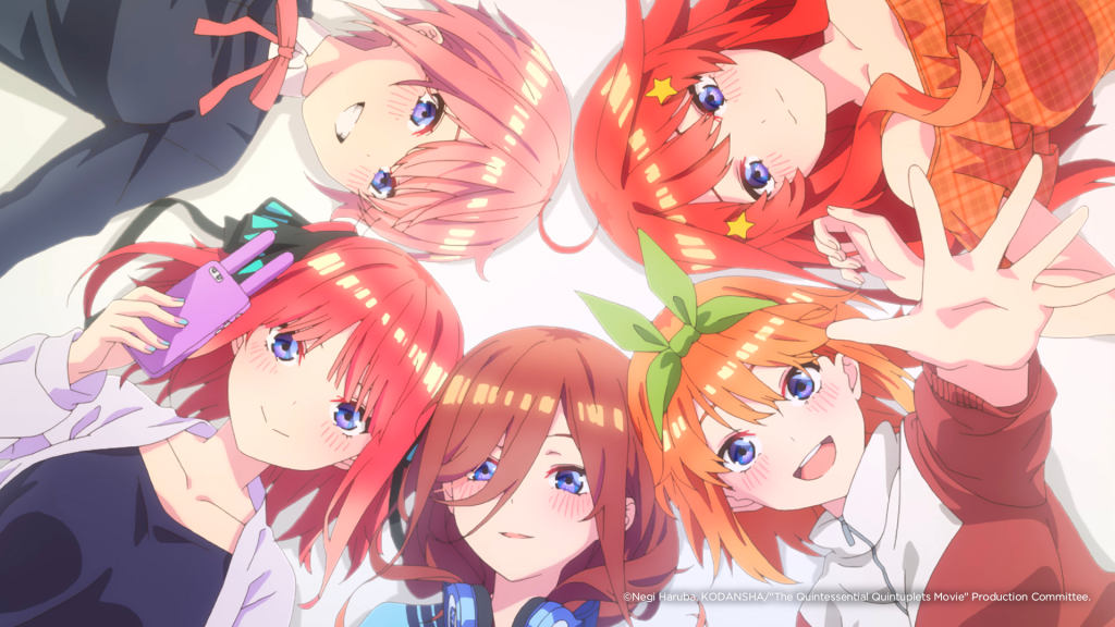 the quintessential quintuplets anime harem
