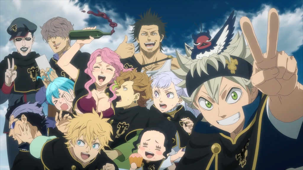 black clover featuring black bulls team assembled